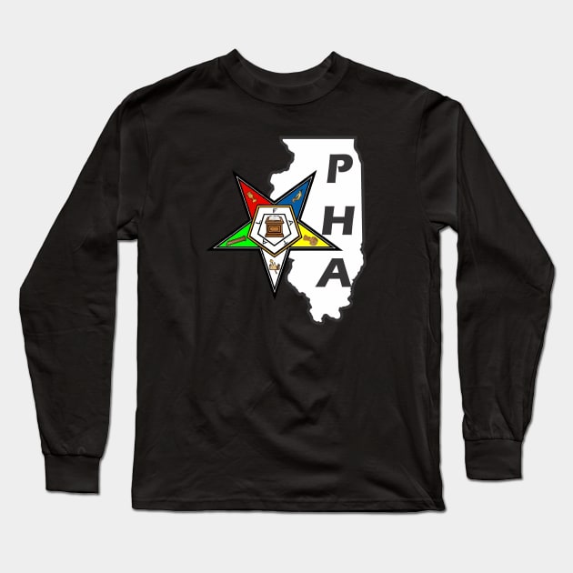 Illinois OES PHA Long Sleeve T-Shirt by Brova1986